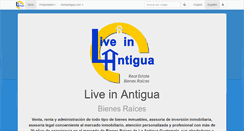 Desktop Screenshot of liveinantigua.com